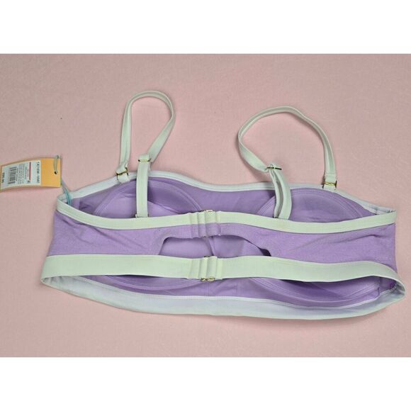 Kona Sol Terry Cloth Bandeau Bikini Top 1X - Picture 2 of 3